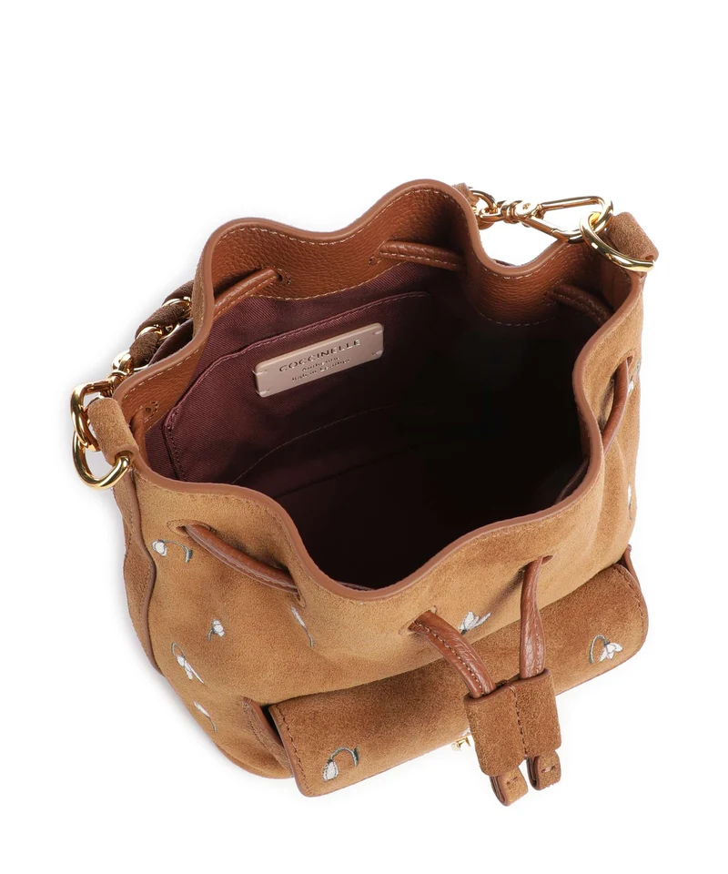 Coccinelle Beat Generation Bucket Handtasche cognac