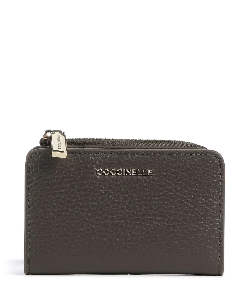 Coccinelle Metallic Soft Geldbörse fango