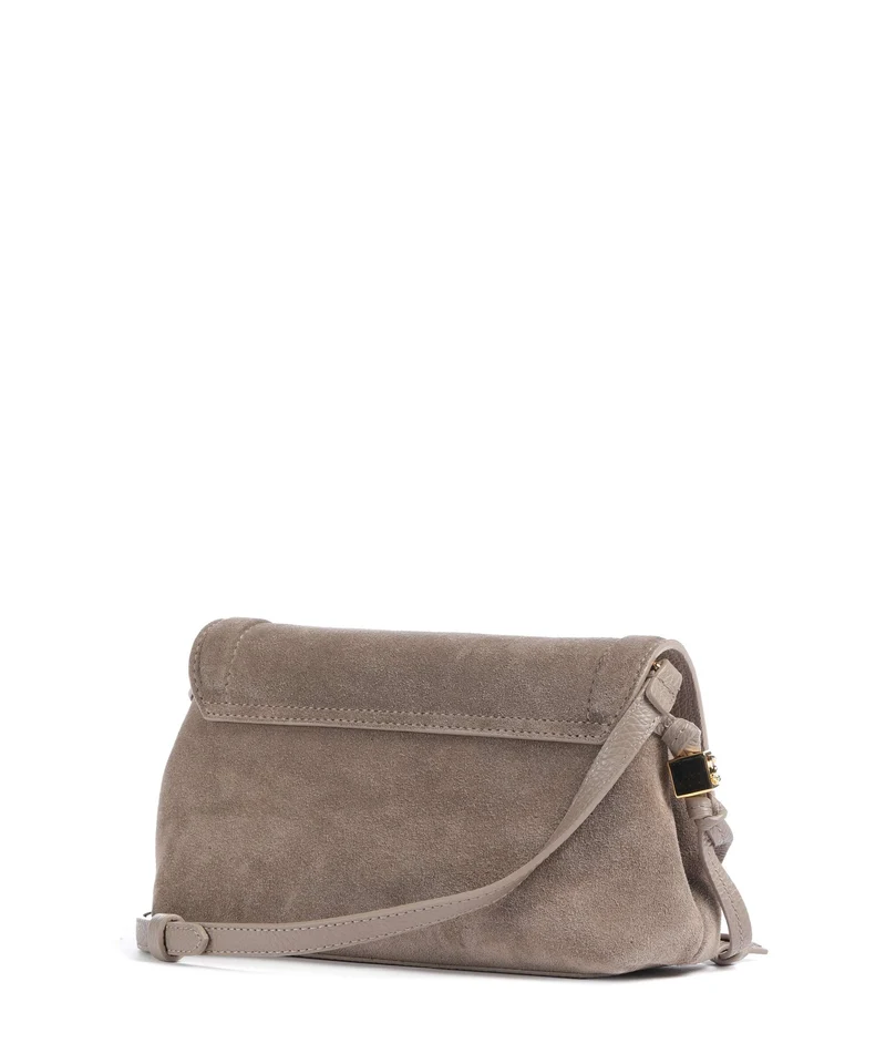 Coccinelle Thess Suede Umhängetasche warm taupe