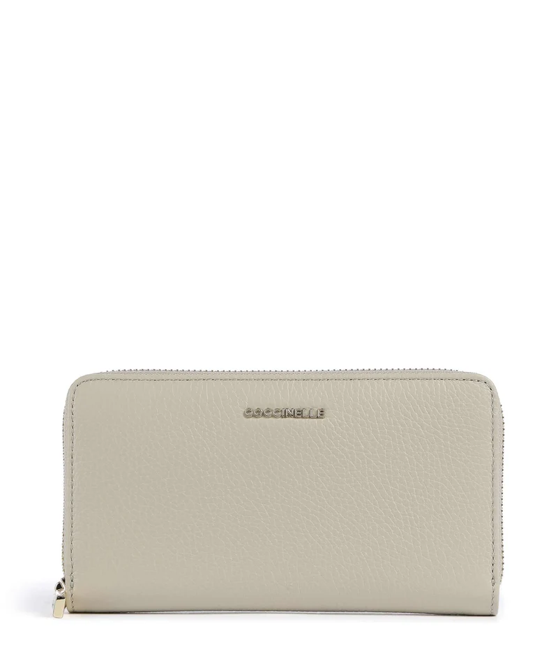 Coccinelle Metallic Soft Geldbörse eucalipto