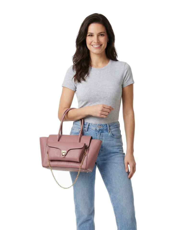 Coccinelle Beat Double Handtasche winter rose
