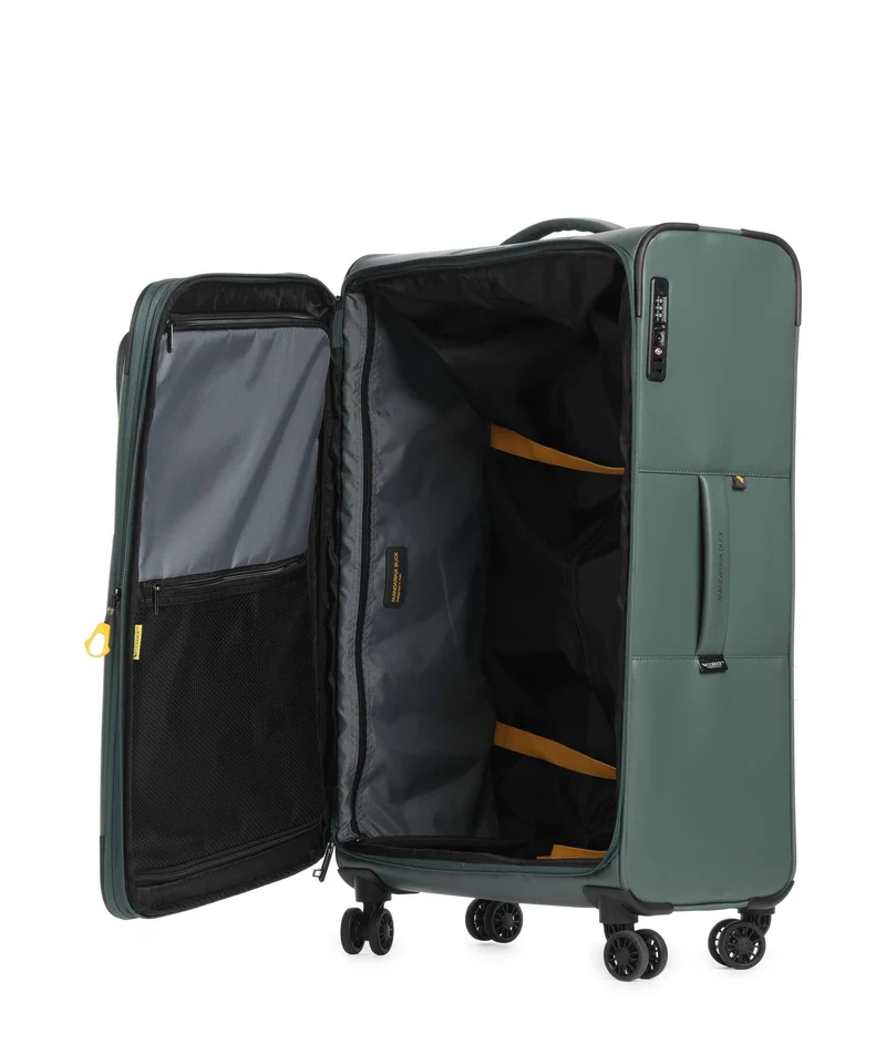 Mandarina Duck Coated 4-Rollen Trolley deep green