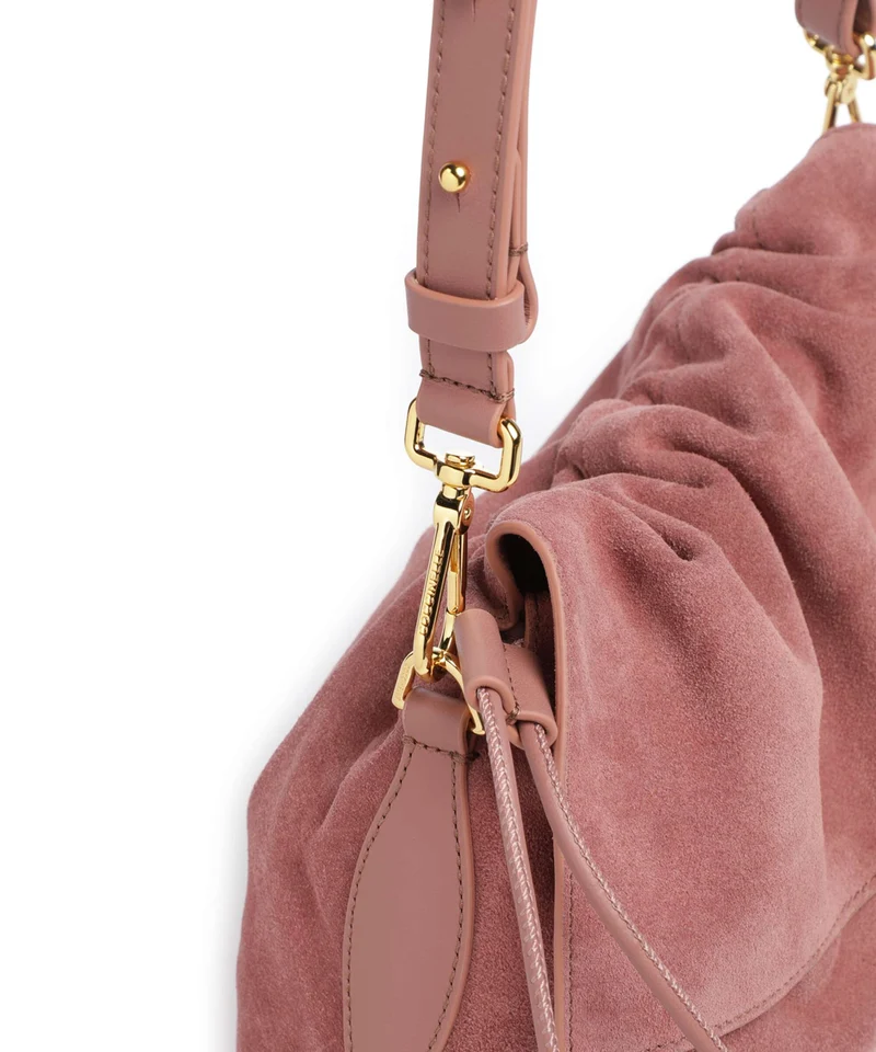 Coccinelle Lidia Suede Beuteltasche winter rose