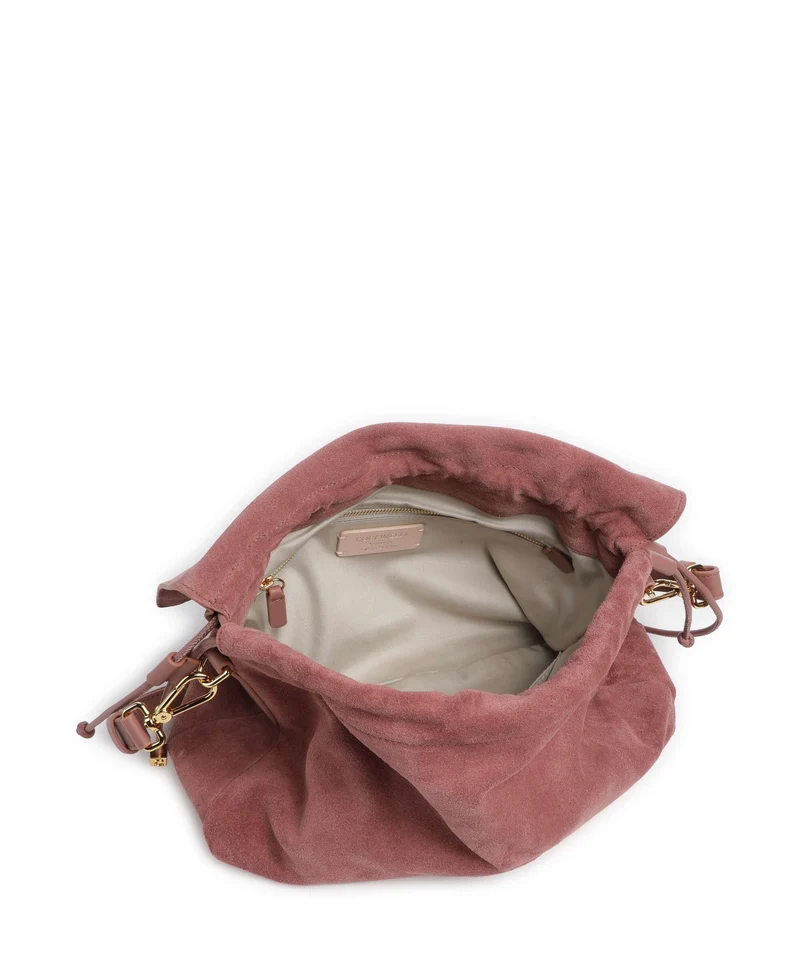 Coccinelle Lidia Suede Beuteltasche winter rose