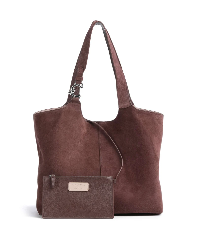 Coccinelle C-Easy Suede Beuteltasche berry