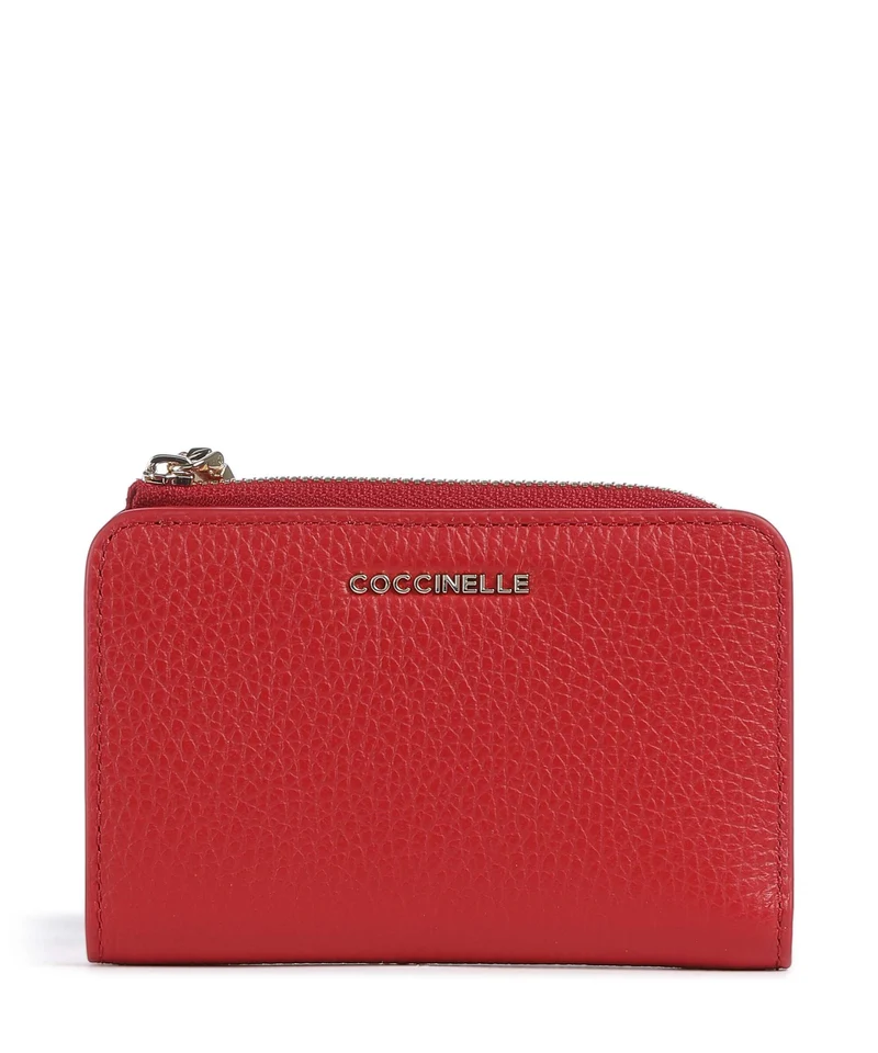 Coccinelle Metallic Soft Geldbörse scarlet