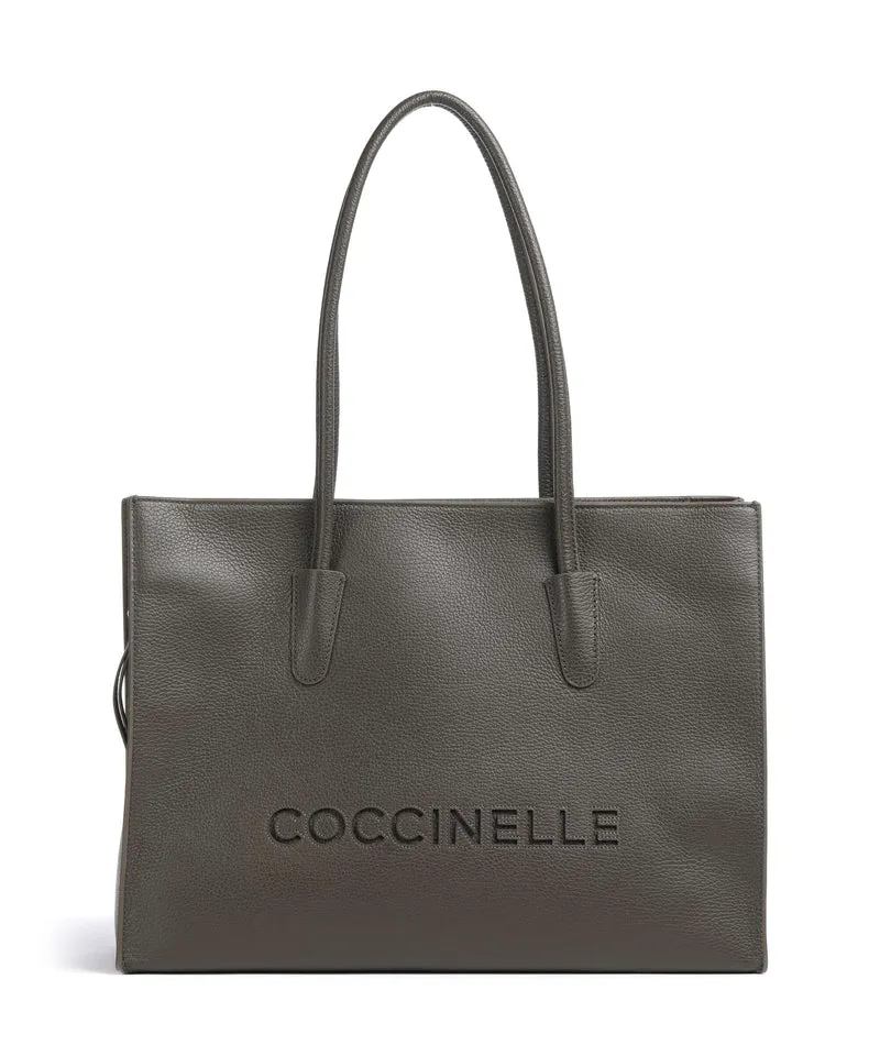 Coccinelle Myrtha Shopper fango