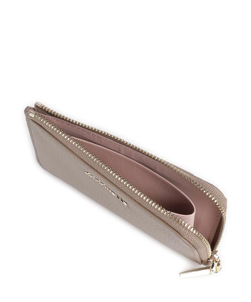Coccinelle Metallic Soft Kreditkartenetui warm taupe