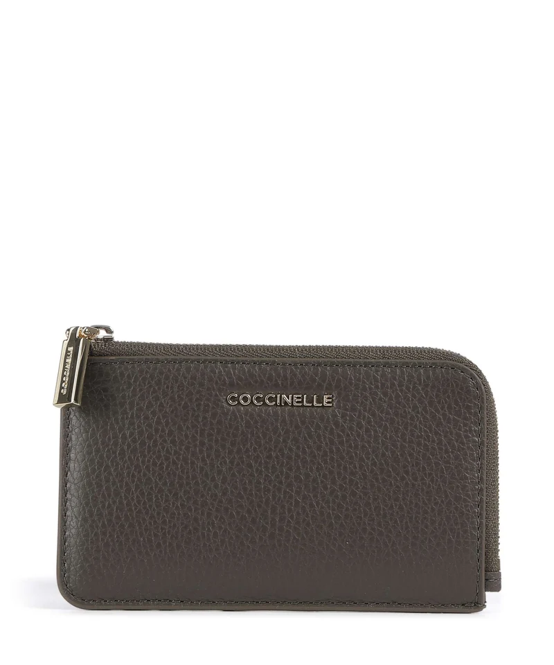 Coccinelle Metallic Soft Kreditkartenetui fango