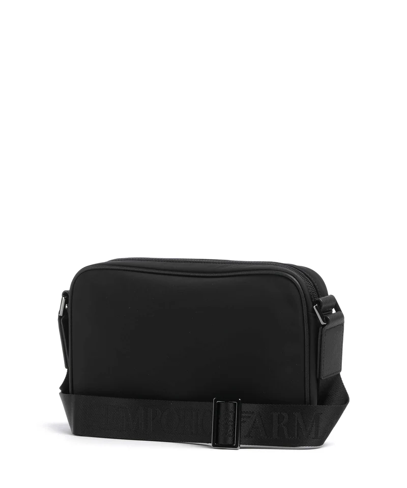 Emporio Armani Nylon Recycled Umhängetasche black beauty