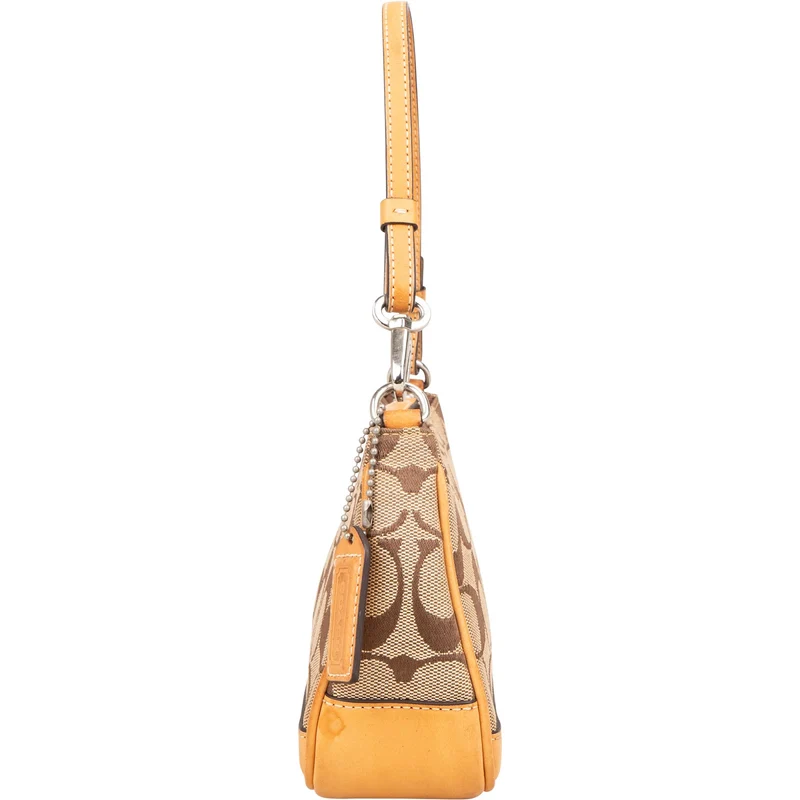 Coach Signature Monogram Pochette Handbag
