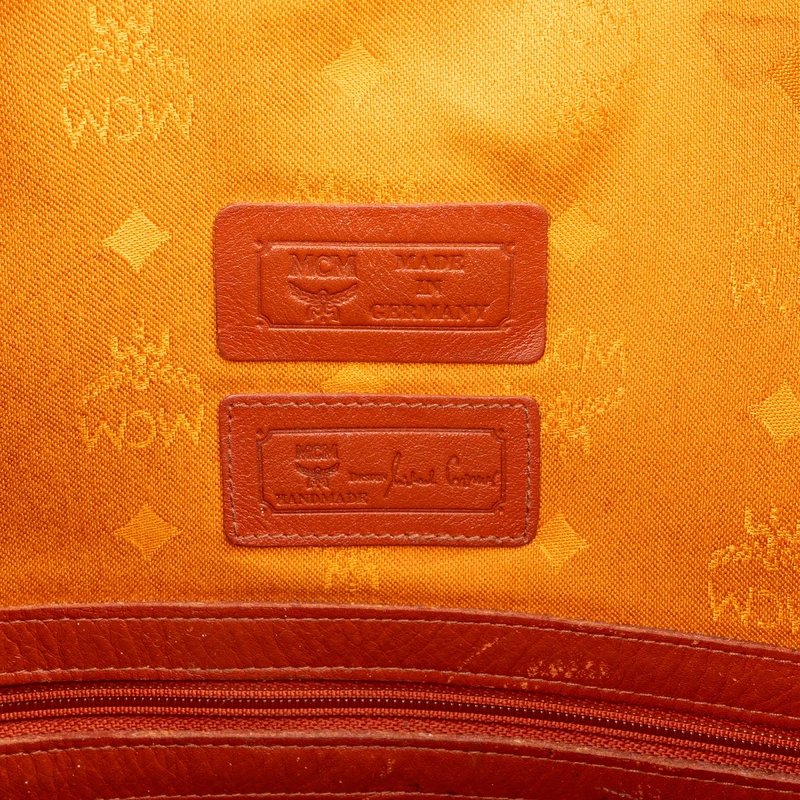 MCM Monogram Visetos Drawstring Bucket Crossbody Bag