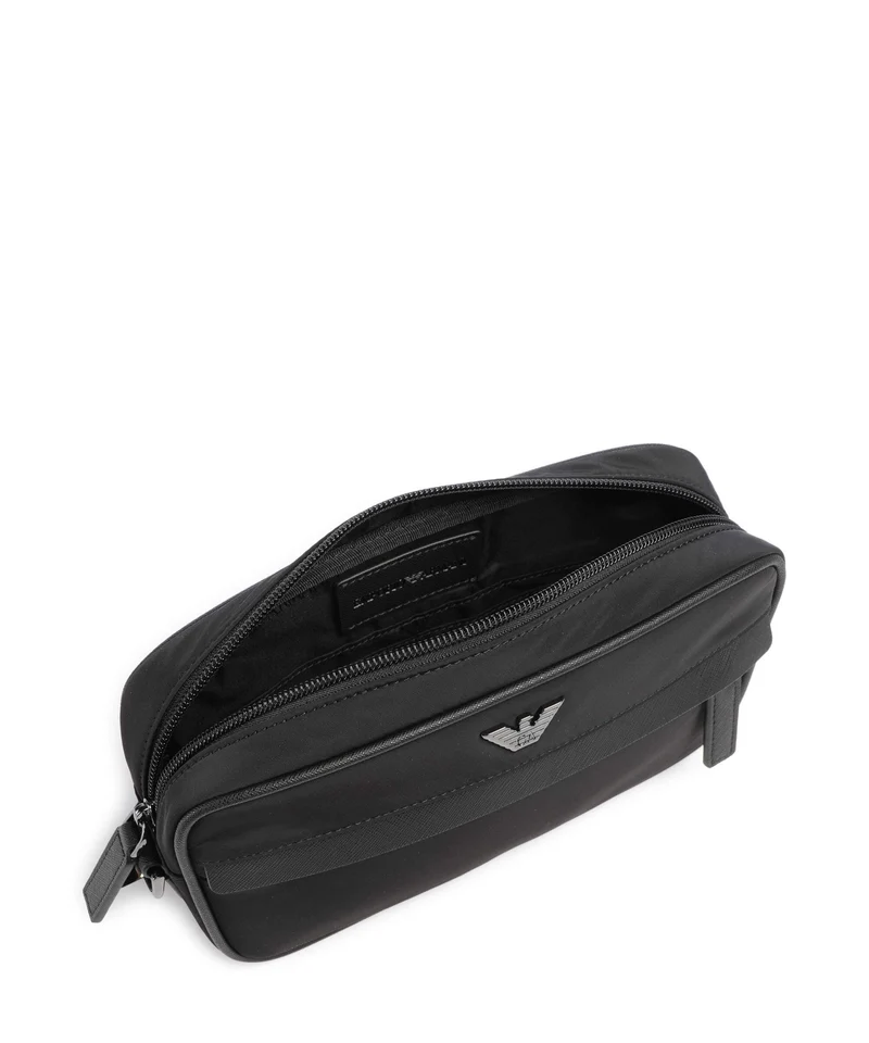 Emporio Armani Nylon Recycled Kulturbeutel black beauty
