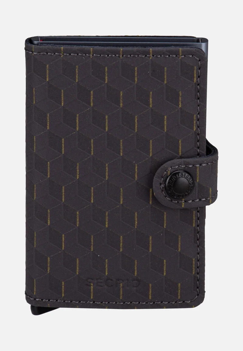 Miniwallet Optical Grey-Yellow - Portemonnaie