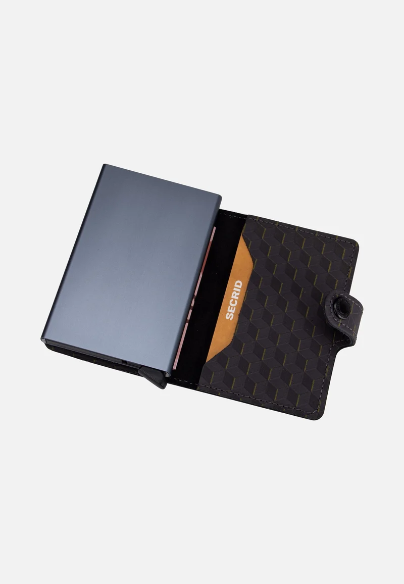 Miniwallet Optical Grey-Yellow - Portemonnaie