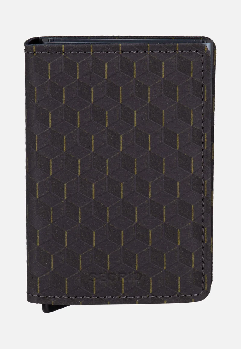 Slimwallet Optical Grey-Yellow - Portemonnaie