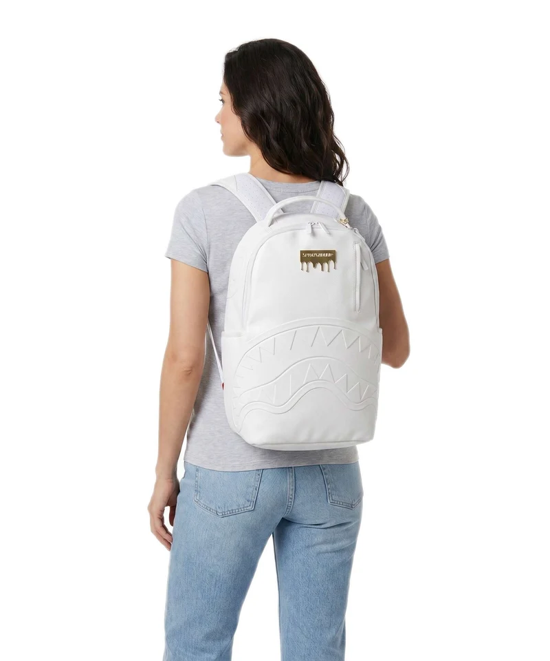 Sprayground Gold Brick Luxe White Rucksack white