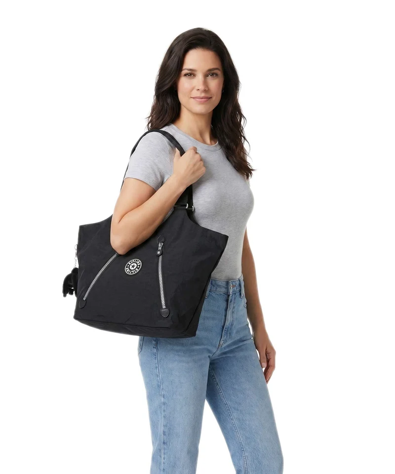 Kipling Heritage New Cicely Shopper rapid black