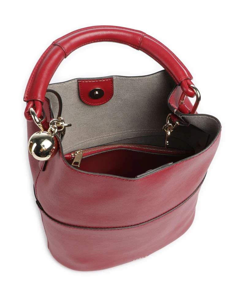Furla Sfera S Bucket Handtasche lacca/vaniglia