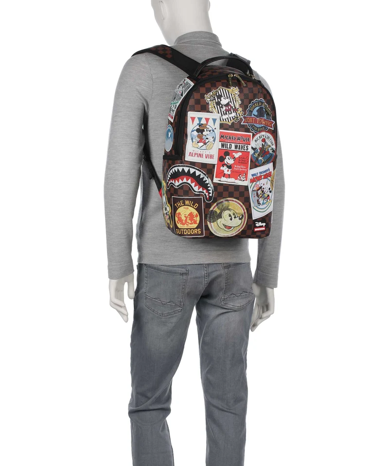 Sprayground Mickey Mouse Global Mogul Rucksack brown