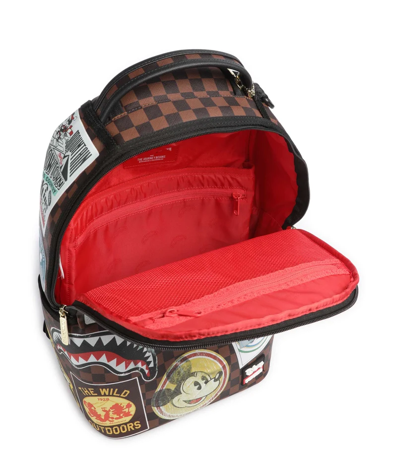 Sprayground Mickey Mouse Global Mogul Rucksack brown