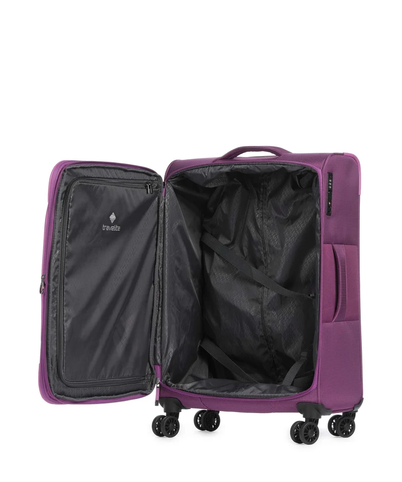 Travelite Corsiica 4-Rollen Trolley pink