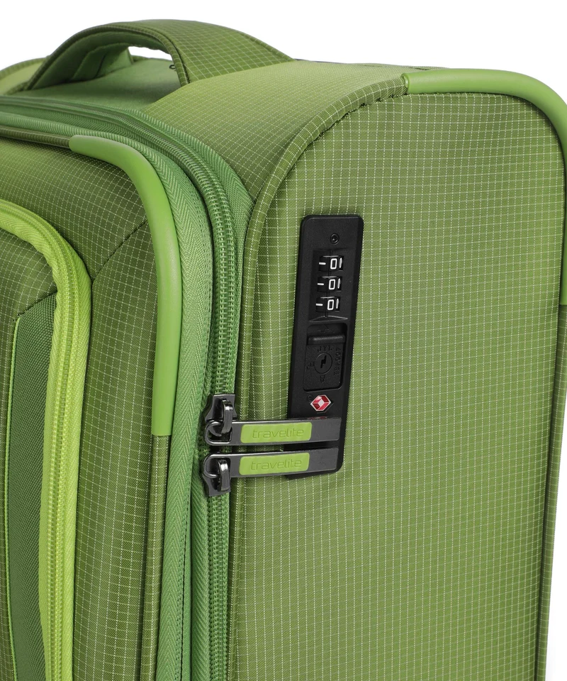 Travelite Corsiica 4-Rollen Trolley fresh green