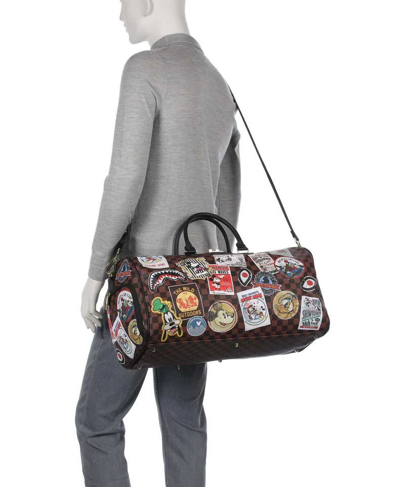 Sprayground Mickey Mouse Global Mogul Weekender brown