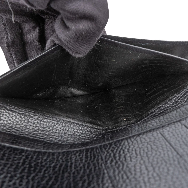 Lancel Black Leather Organizer