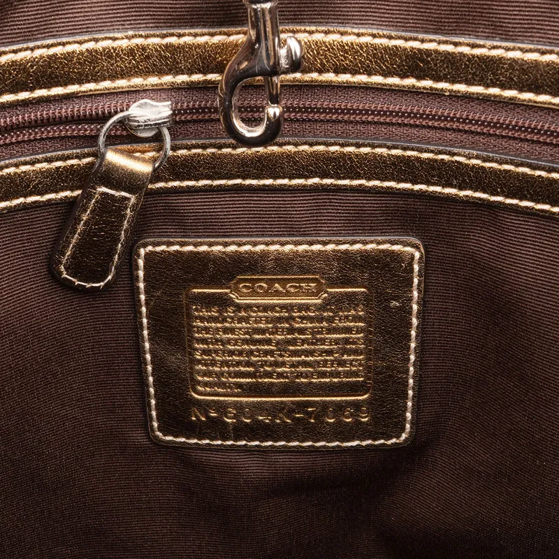 Coach Monogram Signature Canvas Tote Handbag
