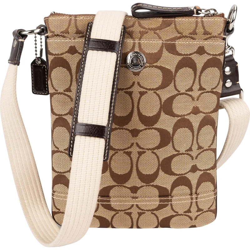 Coach Monogram Signature File Crossbody Bag