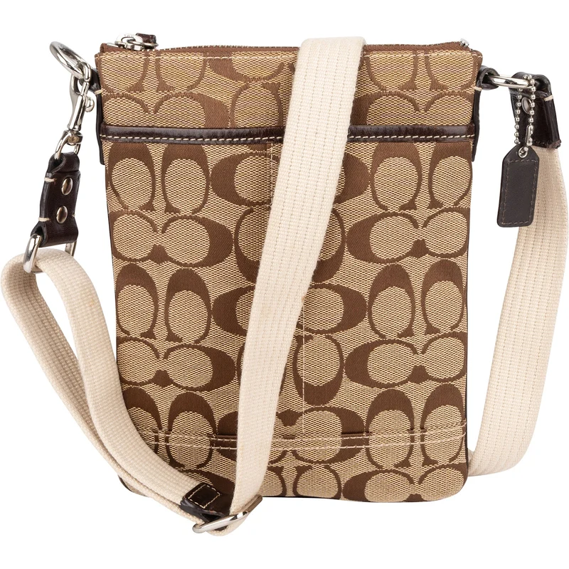 Coach Monogram Signature File Crossbody Bag