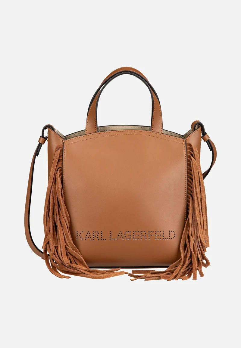 K/Circle SM Zip Tote Fringes Dark Tan - Tote Bag