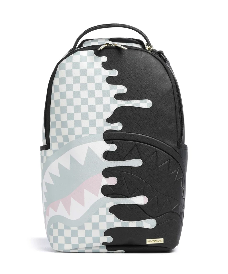 Sprayground Cream Check Side Drip Rucksack multicolour
