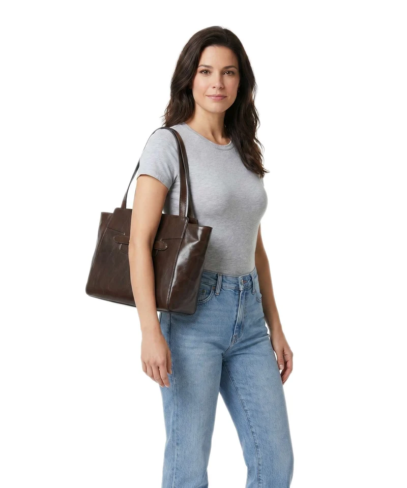 The Bridge Lucrezia Shopper moka