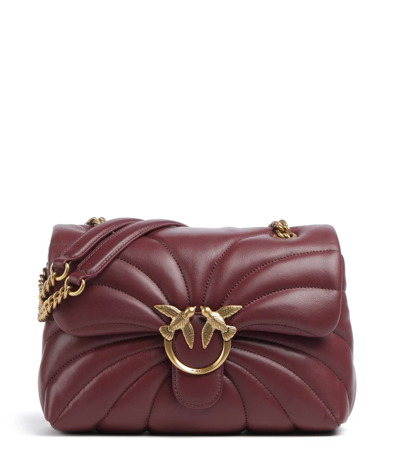 Pinko Love Puff Classic Schultertasche ribes intenso/antique gold