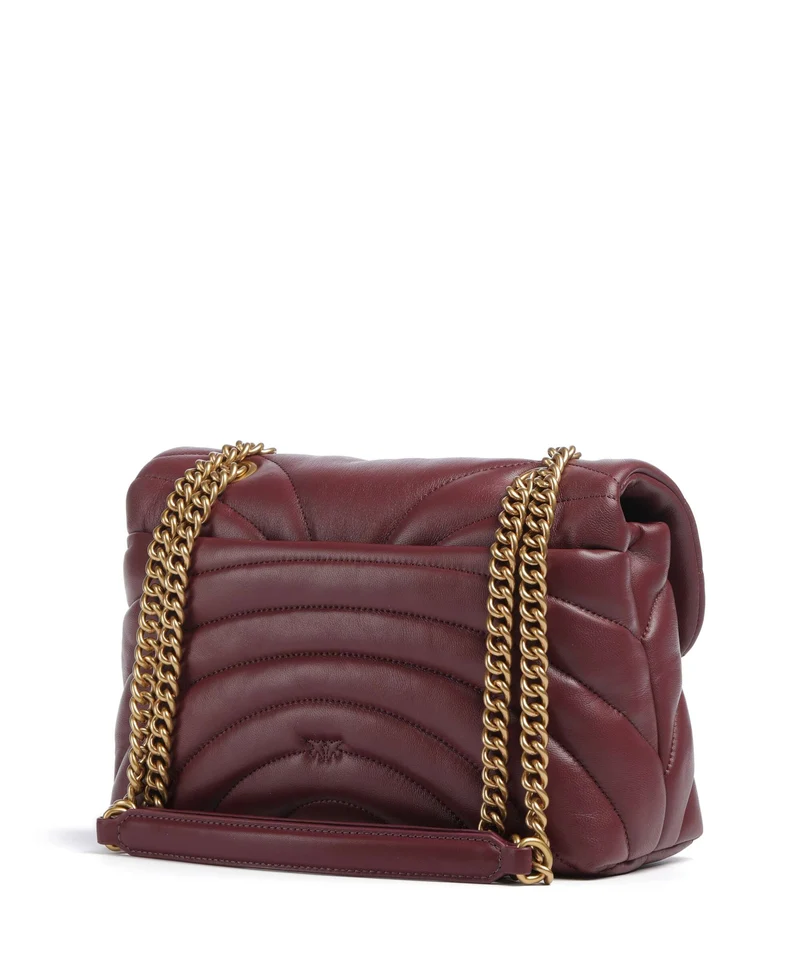 Pinko Love Puff Classic Schultertasche ribes intenso/antique gold