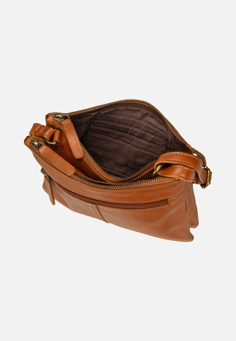 Colombiana Rv 3 Zip Small Nougat - Crossbody Bag