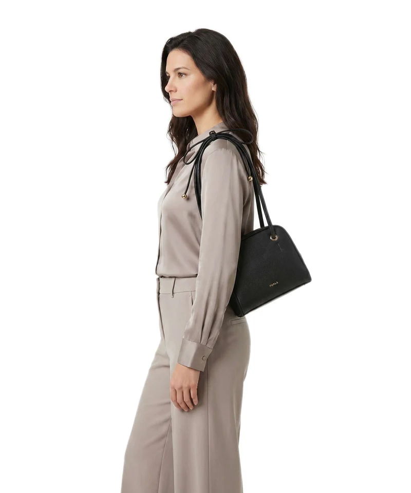 Furla Poppy S Schultertasche nero