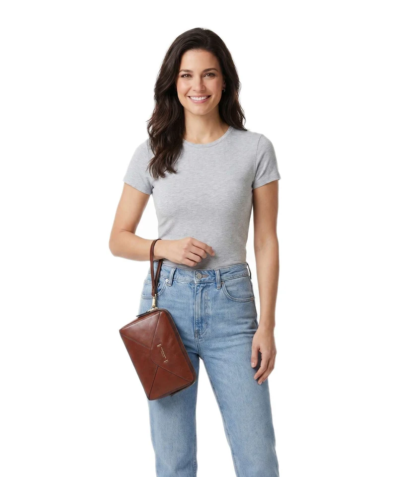 The Bridge Frida Handgelenktasche marrone