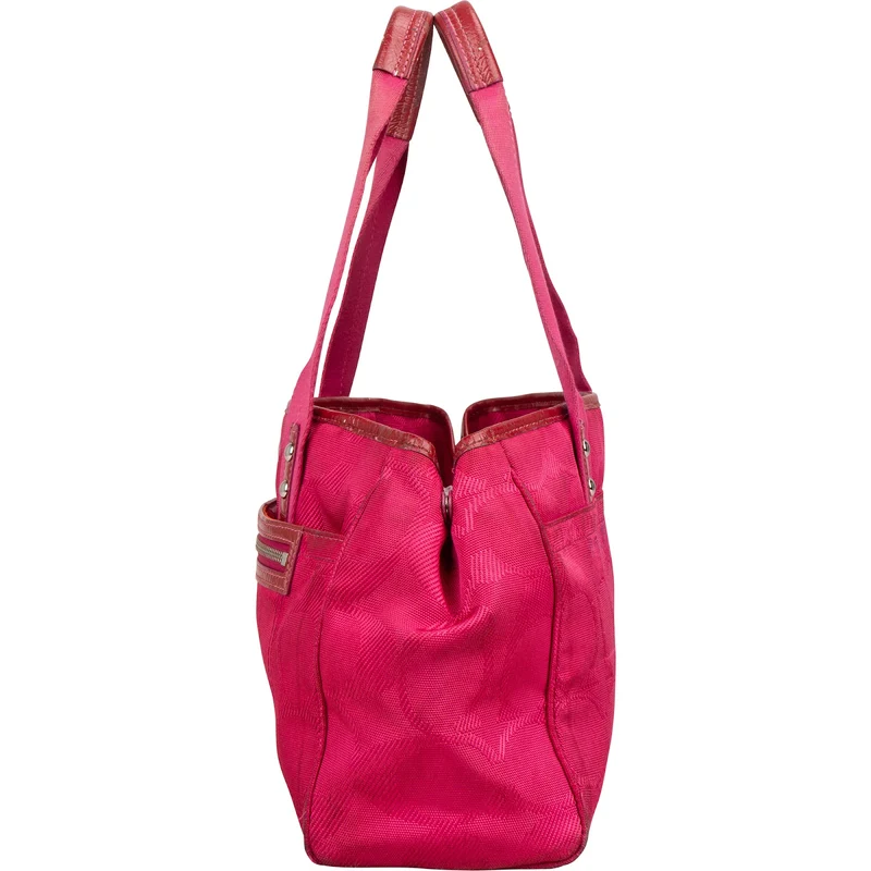 Coach Monogram Optic Signature Fabric Satchel Shoulder Bag