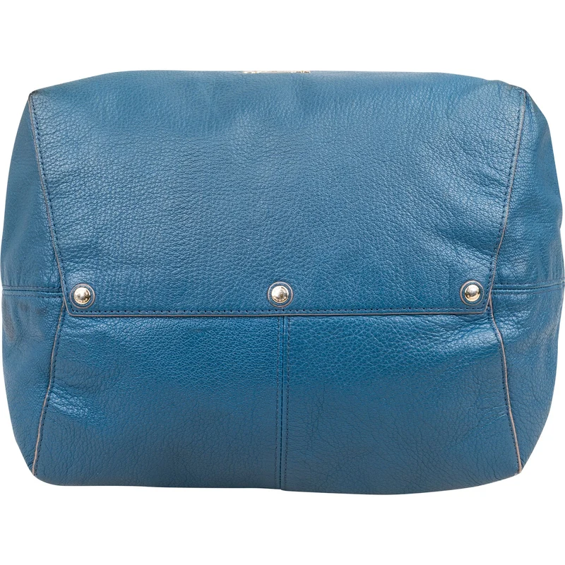 Coach Pebbled Leather Drawstring Duffle Bucket Crossbody Bag