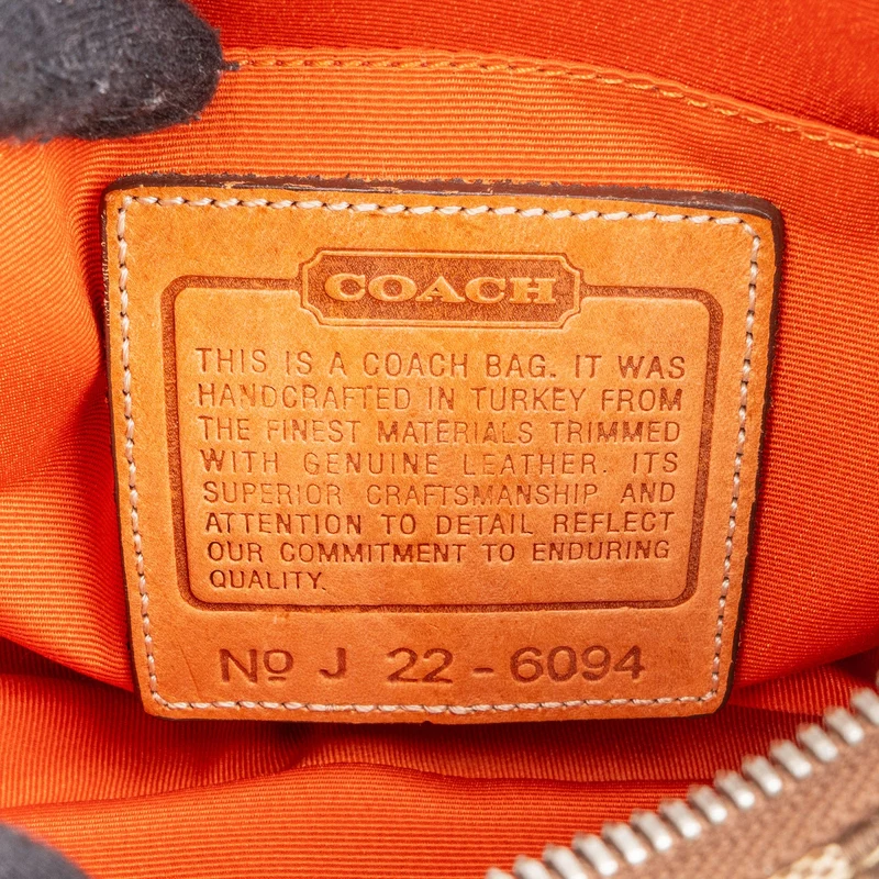 Coach Signature Monogram Pochette Handbag