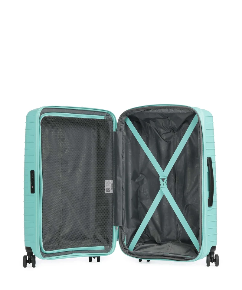 American Tourister Roadrush 4-Rollen Trolley Set aqua turquoise