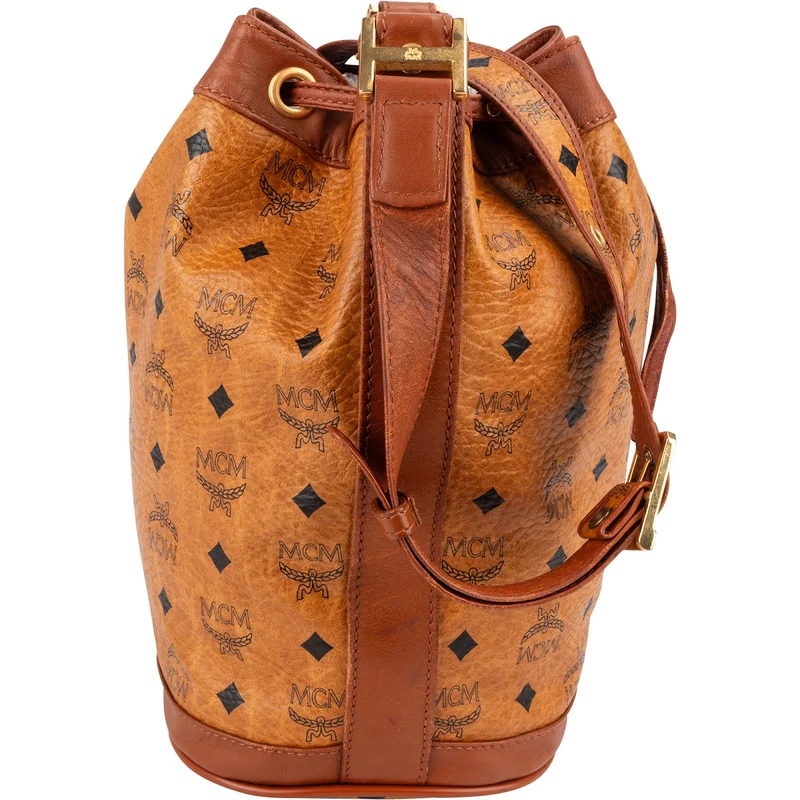 MCM Monogram Visetos Drawstring Crossbody Bag
