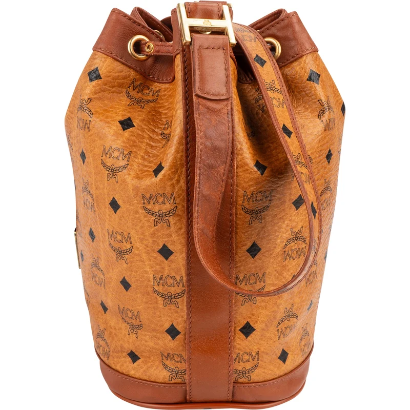 MCM Monogram Visetos Drawstring Crossbody Bag