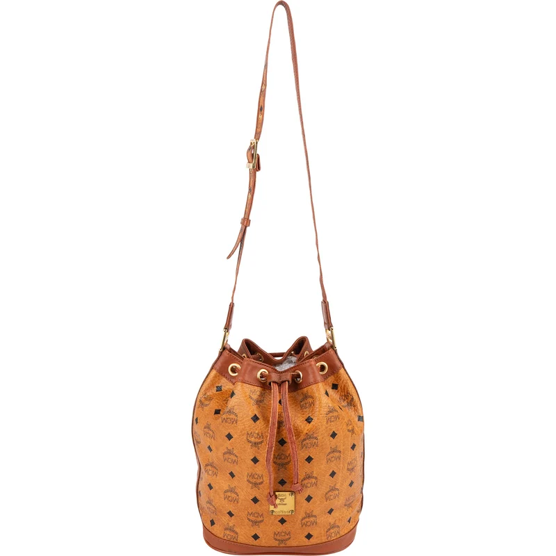 MCM Monogram Visetos Drawstring Crossbody Bag