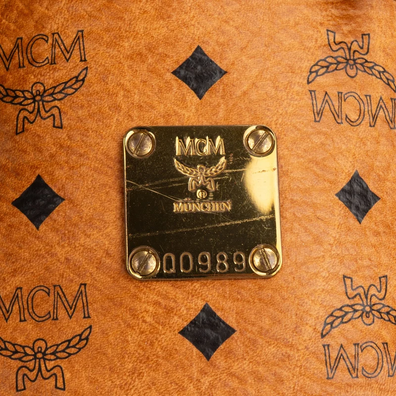MCM Monogram Visetos Drawstring Crossbody Bag