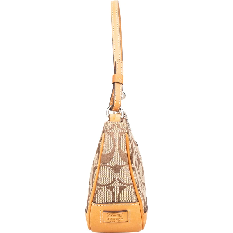 Coach Signature Monogram Pochette Handbag