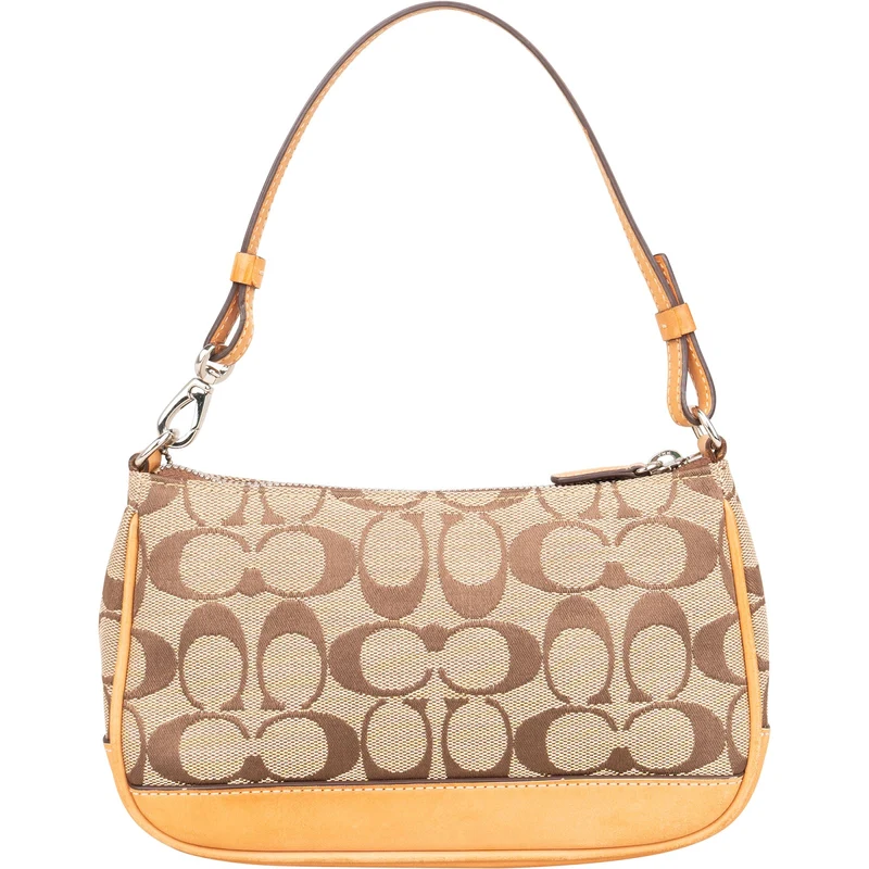 Coach Signature Monogram Pochette Handbag